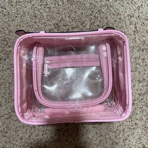 CALPAK MEDIUM CLEAR COSMETICS CASE